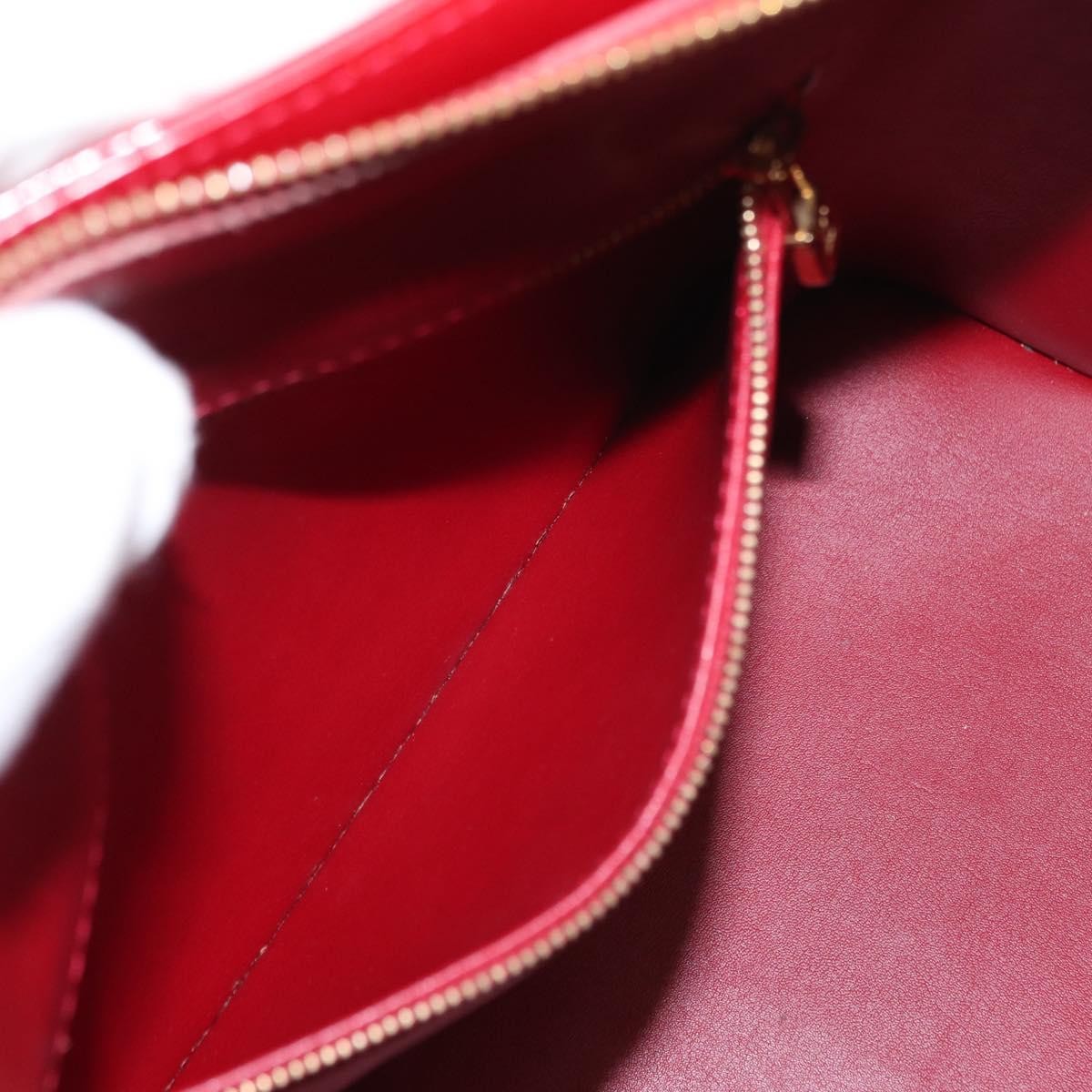 Louis Vuitton Houston Handbag Monogram Vernis, RED, PATENT_LEATHER, Handbag