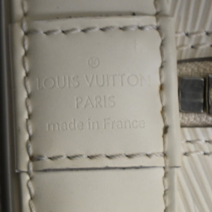 Louis Vuitton Alma Handbag Epi Leather, WHITE, LEATHER, Handbag