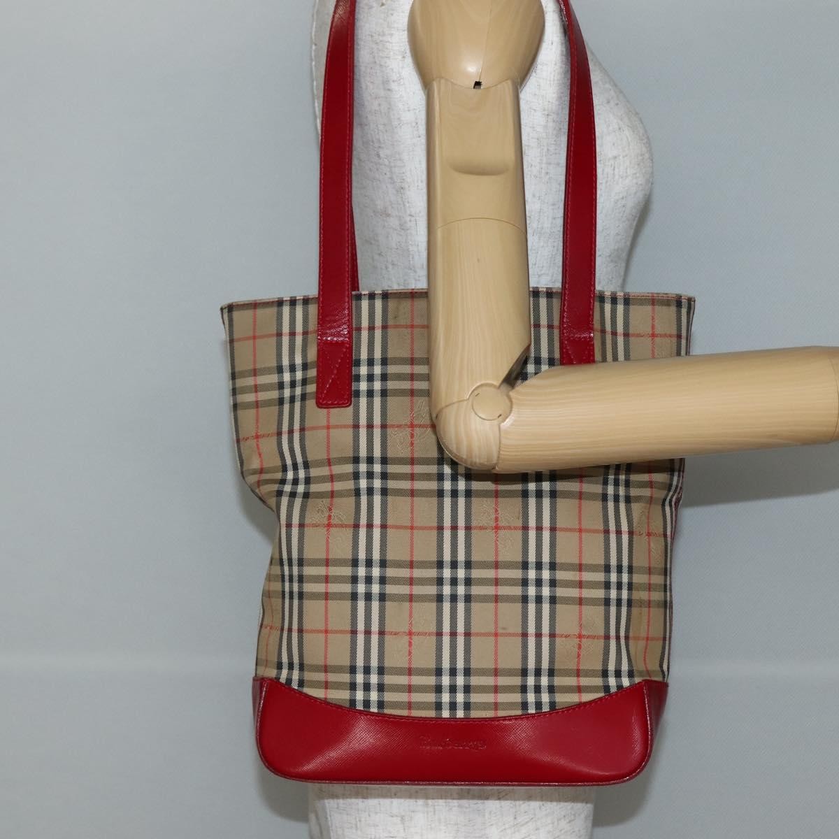 Burberry Nova Check Tote canvas check pattern, BEIGE, CANVAS, Tote bag