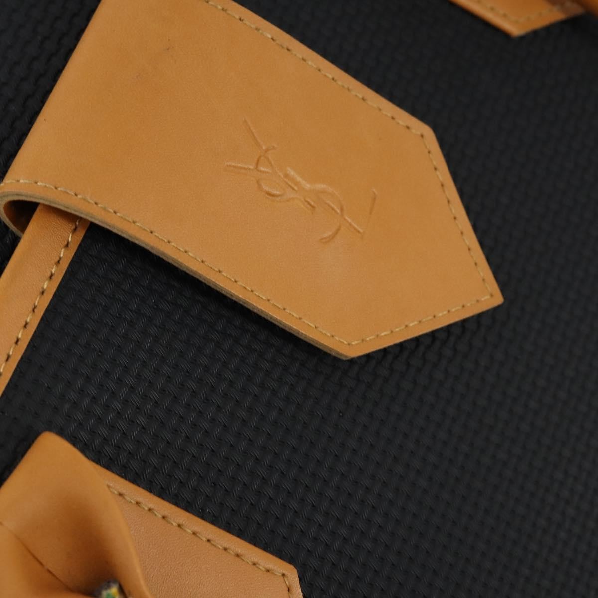 Saint Laurent Vintage Boston PVC Leather, BLACK, PVC, Travel bag