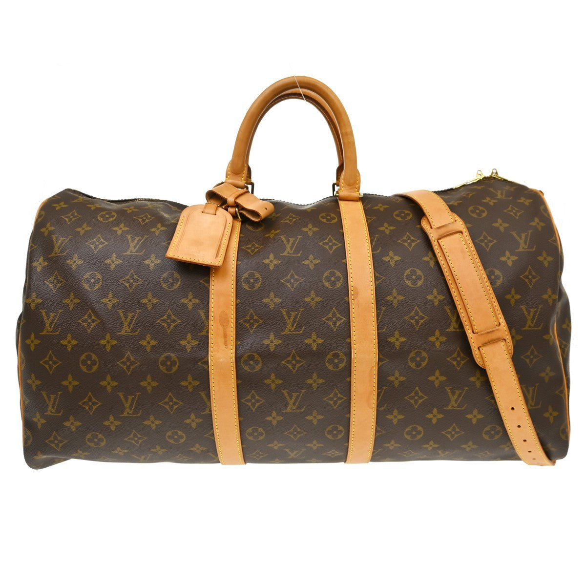 Louis Vuitton Keepall Bandouliere Bag Monogram Canvas, Brown, Canvas, Travel Bag