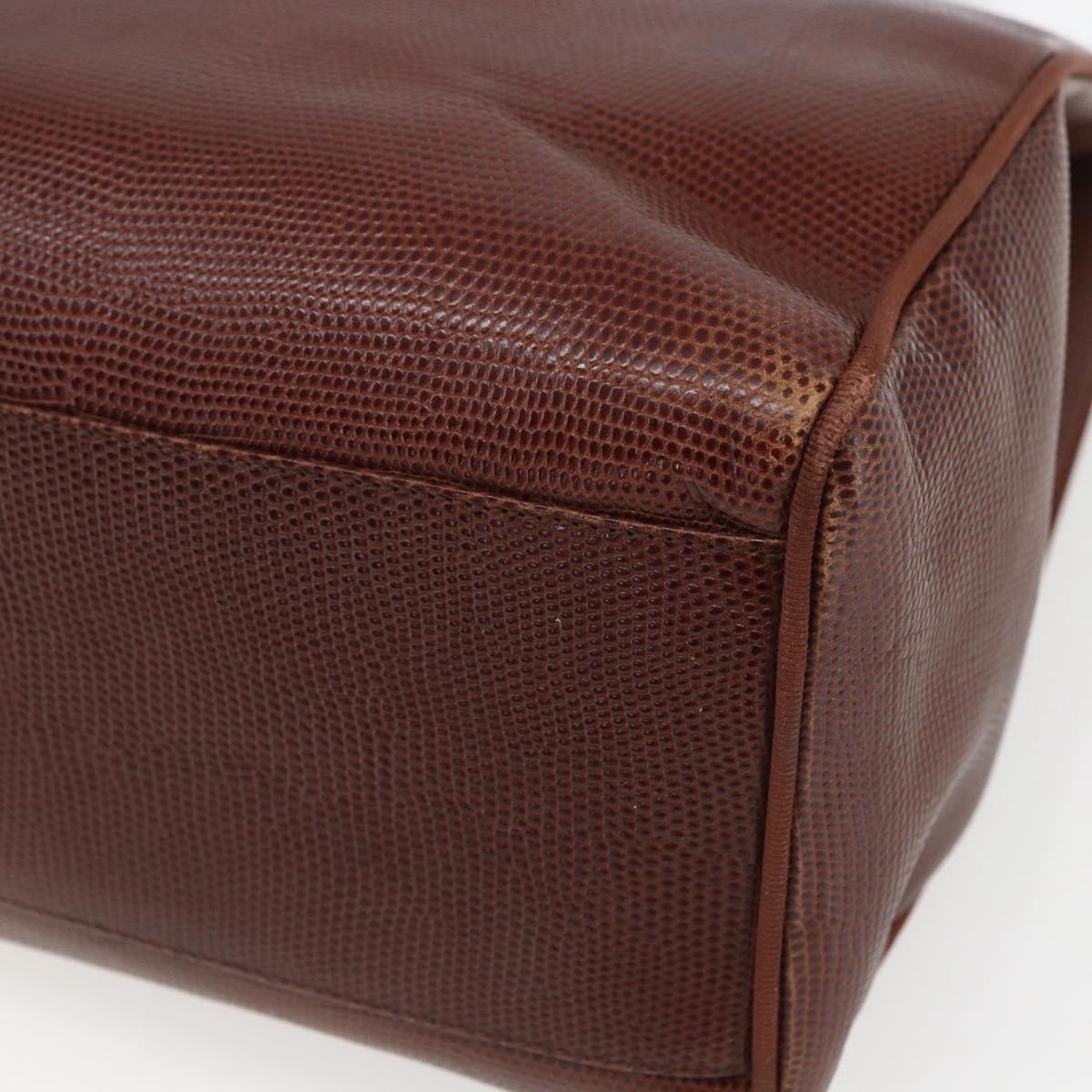 Salvatore Ferragamo Vala Shoulder Bag Leather, BROWN, LEATHER, Shoulder bag