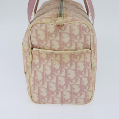 Christian Dior Vintage Trotter Boston Bag Diorissimo Coated Canvas, PINK, PVC, Handbag