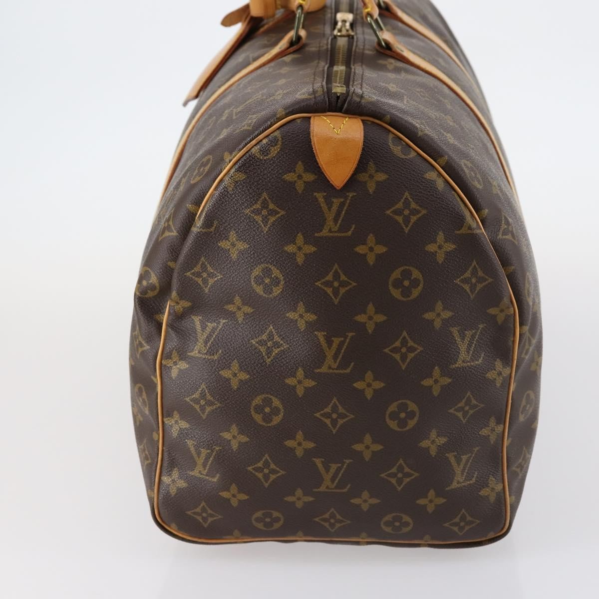Louis Vuitton Keepall Bag Monogram Canvas, BROWN, CANVAS, Travel bag