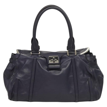 Celine Shoulder Bag Leather, PURPLE, LEATHER, Shoulder bag
