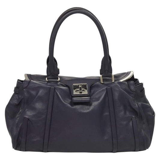 Celine Shoulder Bag Leather, PURPLE, LEATHER, Shoulder bag