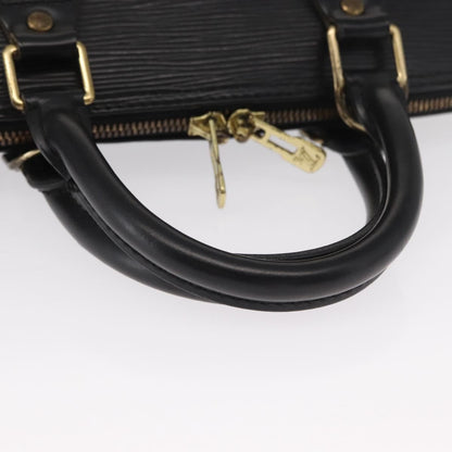 Louis Vuitton Alma Handbag Epi Leather, BLACK, LEATHER, Handbag