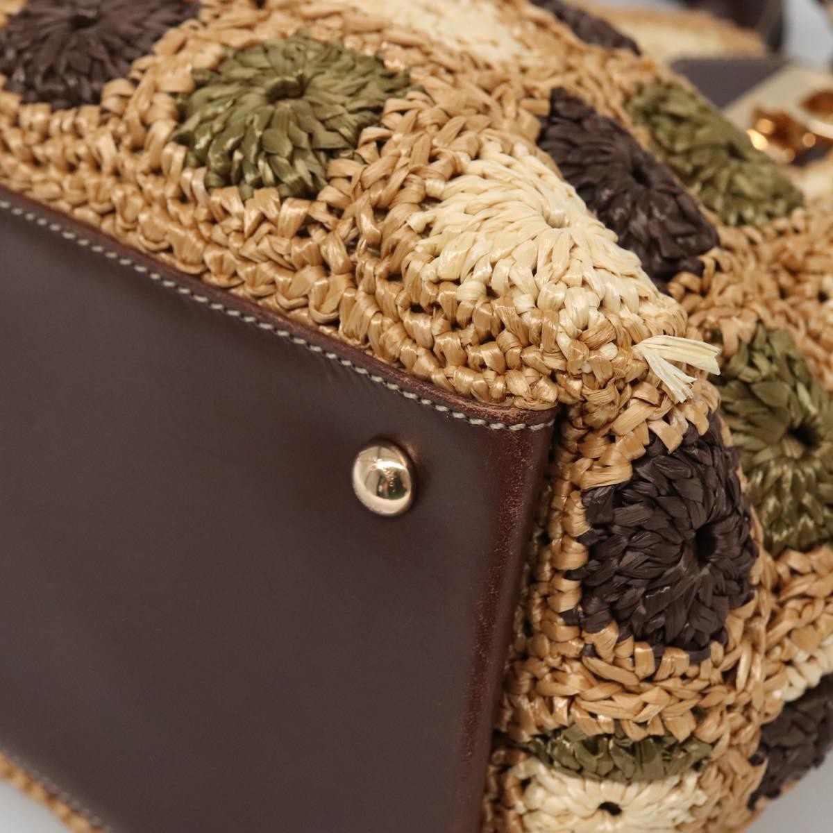 Salvatore Ferragamo Soft W Tote RAFFIA, BROWN, WOOD, Tote bag