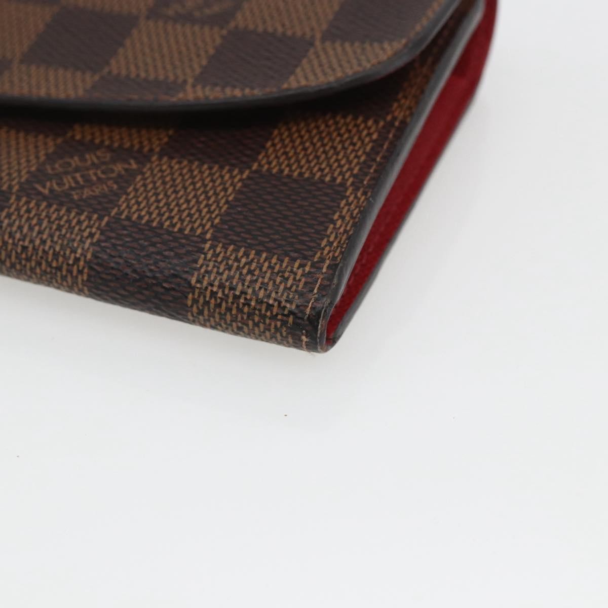 Louis Vuitton Emilie Wallet Damier, BROWN, CANVAS, Wallets