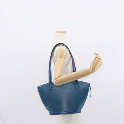 Louis Vuitton Saint Jacques Handbag Epi Leather, BLUE, LEATHER, Shoulder bag