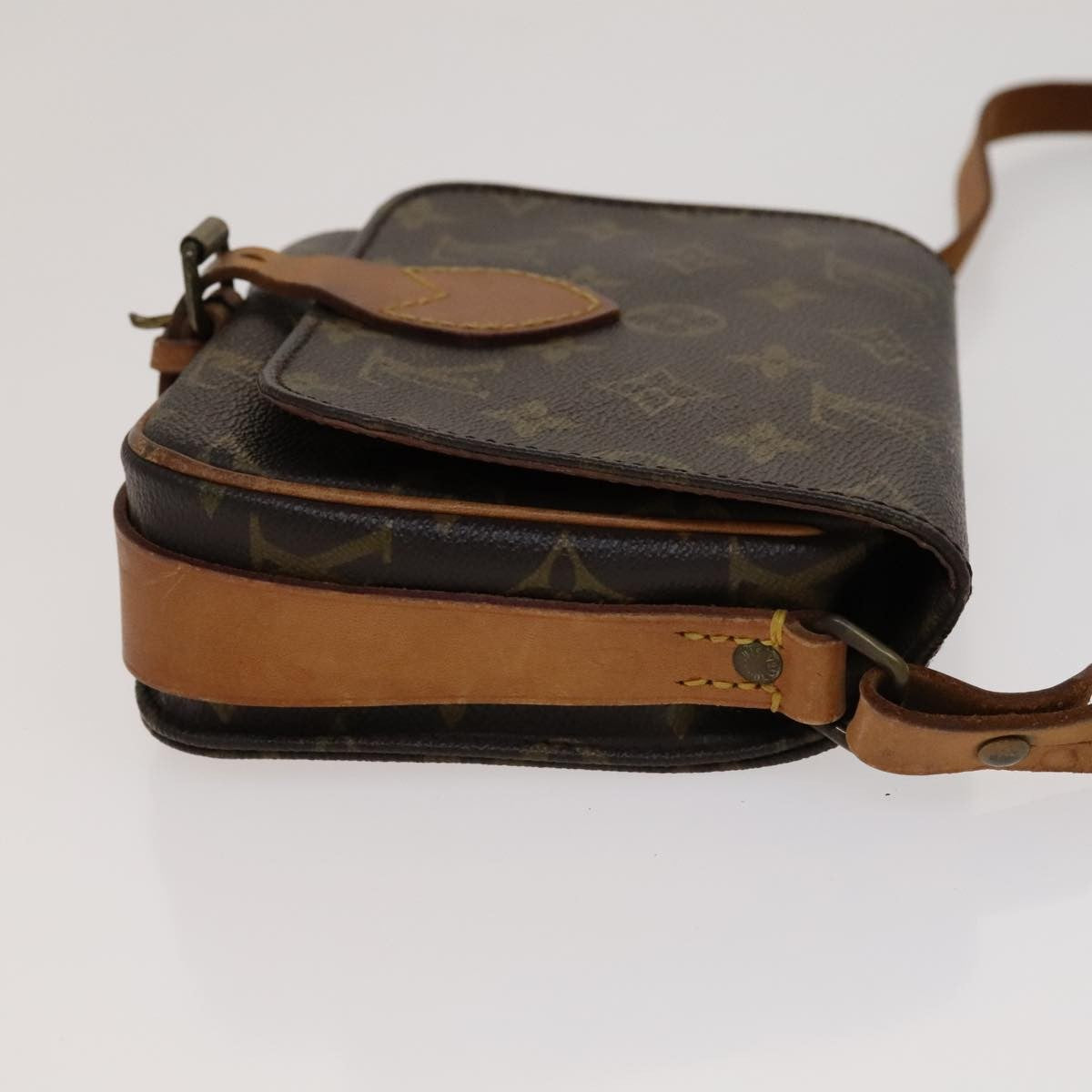 Louis Vuitton Cartouchiere Handbag Monogram Canvas, BROWN, CANVAS, Handbag