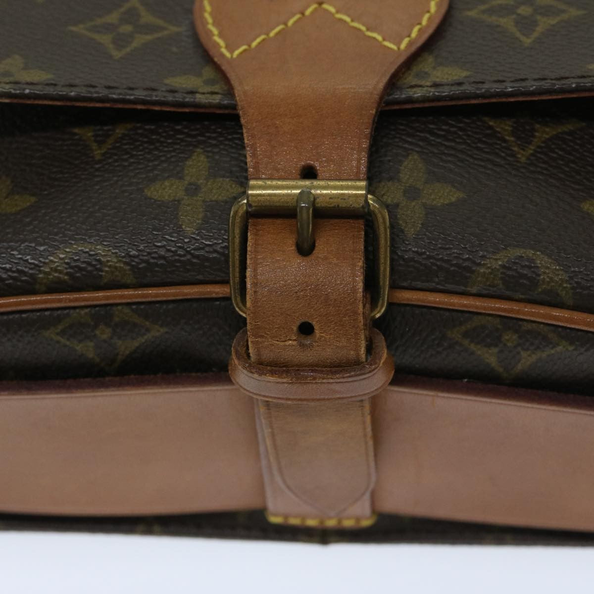 Louis Vuitton Cartouchiere Handbag Monogram Canvas, BROWN, CANVAS, Shoulder bag