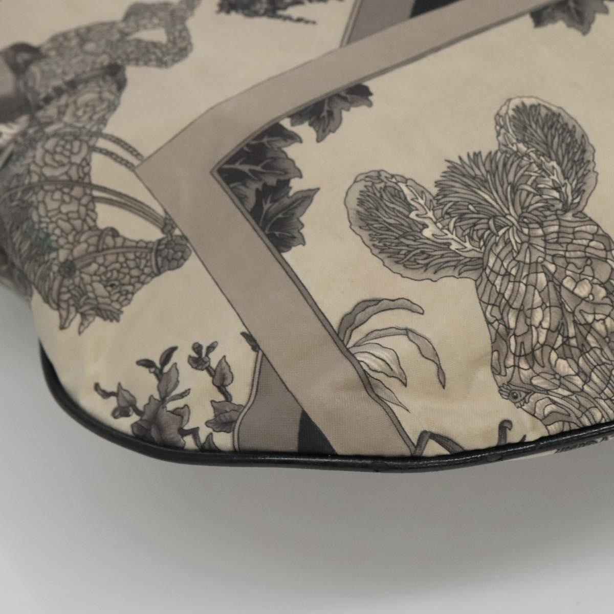 Salvatore Ferragamo Vintage Shoulder Bag Canvas, GRAY, CANVAS, Shoulder bag