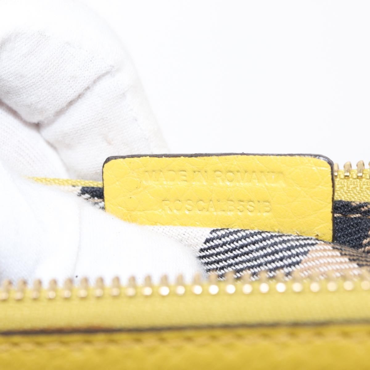 Burberry Vintage Shoulder Bag Leather, YELLOW, LEATHER, Shoulder bag