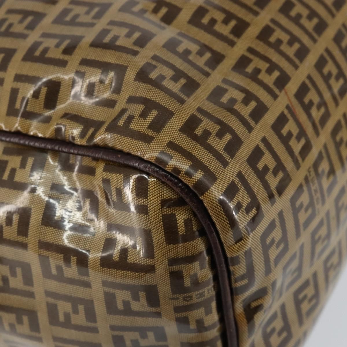 Fendi Zip Tote Canvas, BEIGE, CANVAS, Tote bag