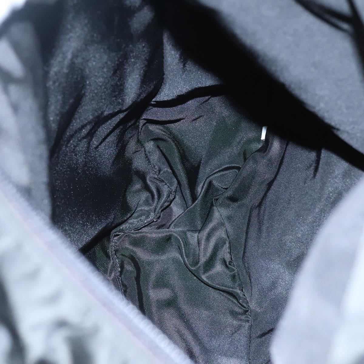 Prada Vintage Flap Messenger Bag Tessuto, BLACK, NYLON, Shoulder bag