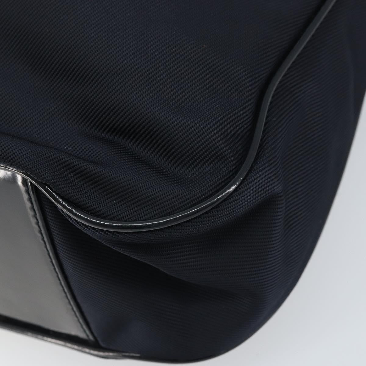 Gucci Vintage Bamboo Shoulder Bag Nylon, BLACK, NYLON, Shoulder bag