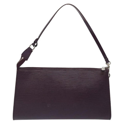 Louis Vuitton Pochette Accessoires Epi Leather, PURPLE, LEATHER, Clutche & pouche