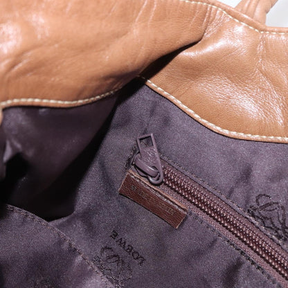 Loewe Anagram Tote Leather, BROWN, LEATHER, Tote bag