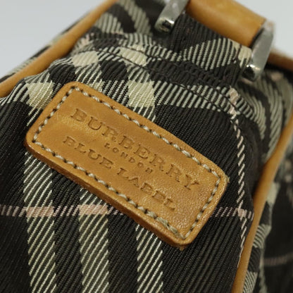 Burberry Nova Check Blue Label Canvas, BLACK, CANVAS, Shoulder bag