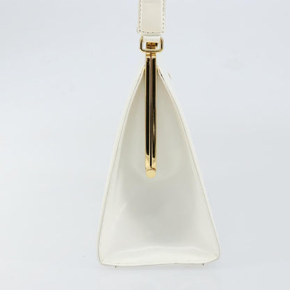 Versace Vintage Handbag Leather, WHITE, LEATHER, Handbag