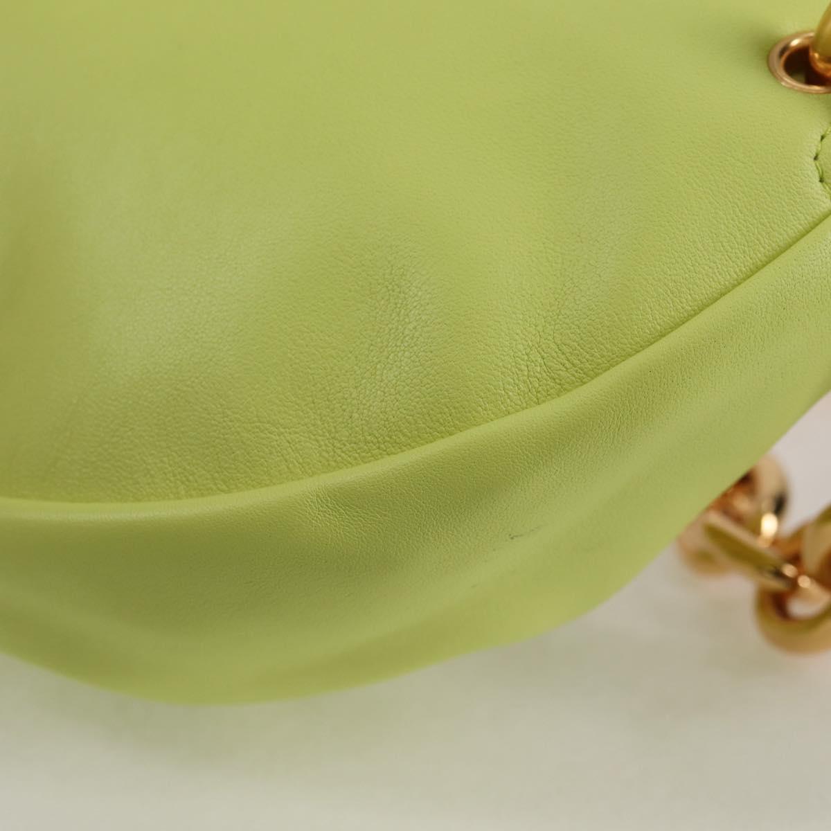 Bottega Veneta The Chain Pouch Leather, YELLOW, LEATHER, Clutche & pouche