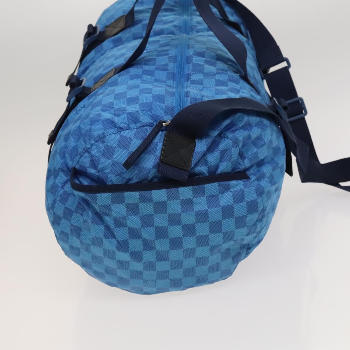 Louis Vuitton Aventure Practical Duffle Bag Damier Nylon, BLUE, NYLON, Travel bag