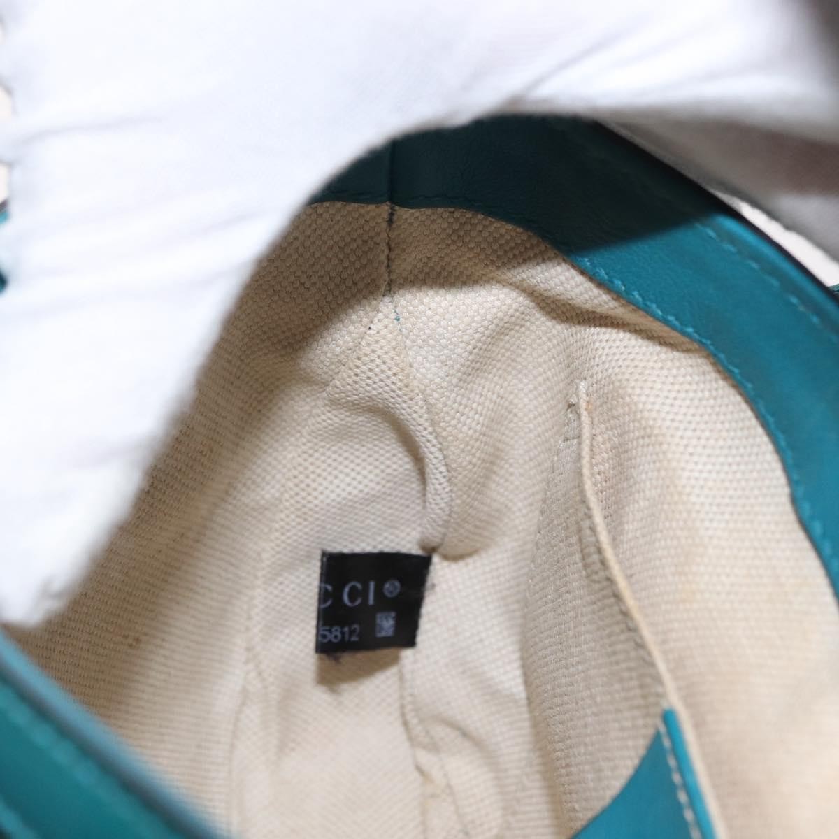 Gucci Vintage Flap Shoulder Bag Patent Leather, TURQUOISE, PATENT_LEATHER, Shoulder bag