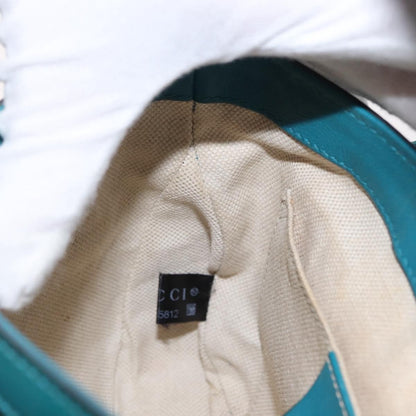 Gucci Vintage Flap Shoulder Bag Patent Leather, TURQUOISE, PATENT_LEATHER, Shoulder bag