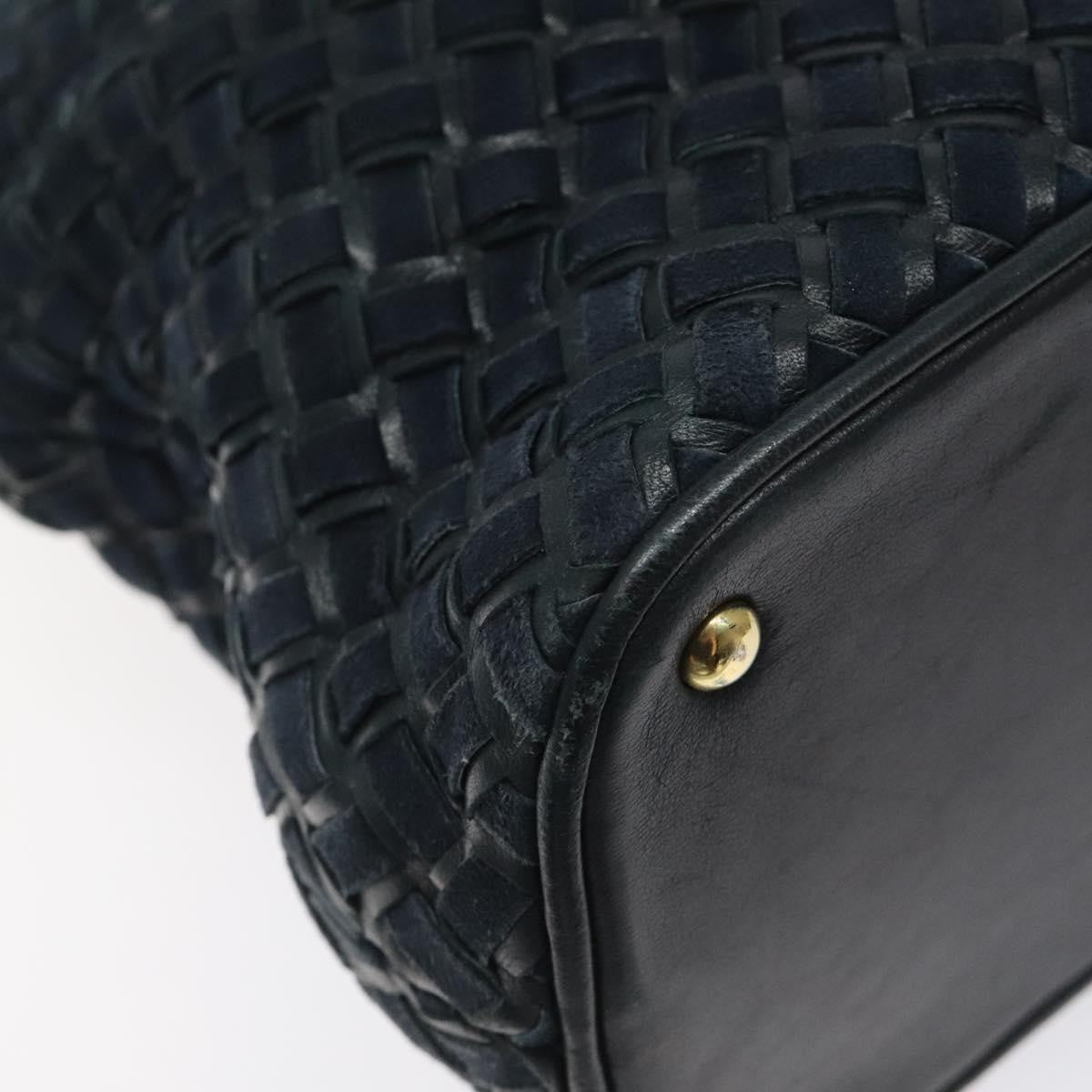 Bally Vintage Shoulder Bag Leather, NAVY, LEATHER, Shoulder bag