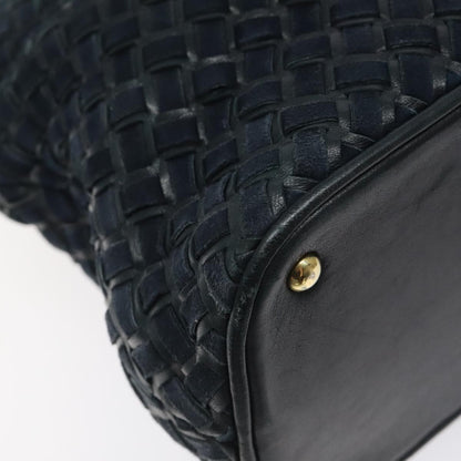 Bally Vintage Shoulder Bag Leather, NAVY, LEATHER, Shoulder bag