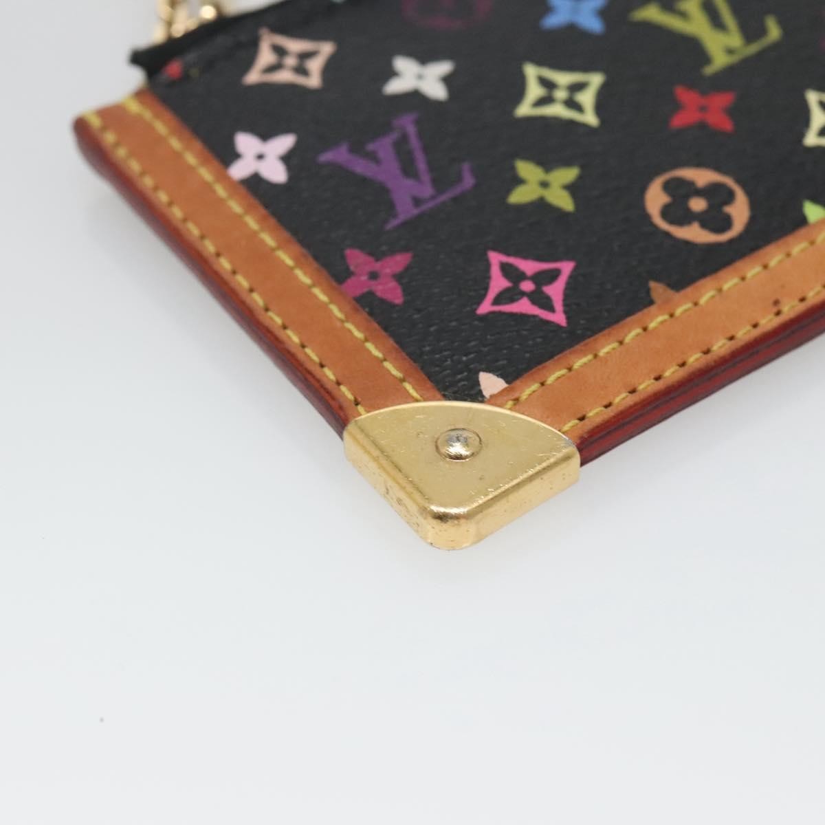 Louis Vuitton Pochette Clés Monogram Canvas, BLACK, CANVAS, Wallets