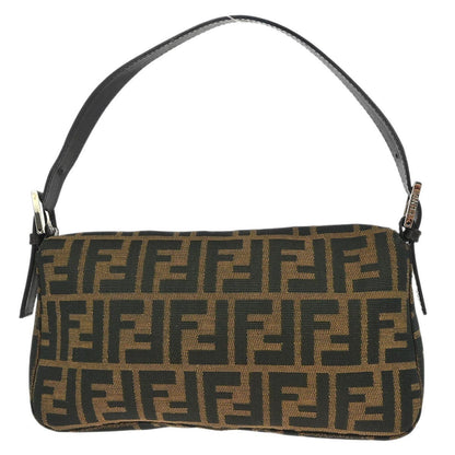 Fendi Baguette Bag Zucca Canvas, BROWN, CANVAS, Handbag