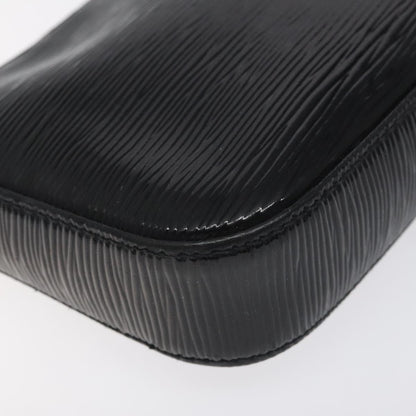 Louis Vuitton Pochette Accessoires NM Electric Epi Leather, BLACK, LEATHER, Clutche & pouche