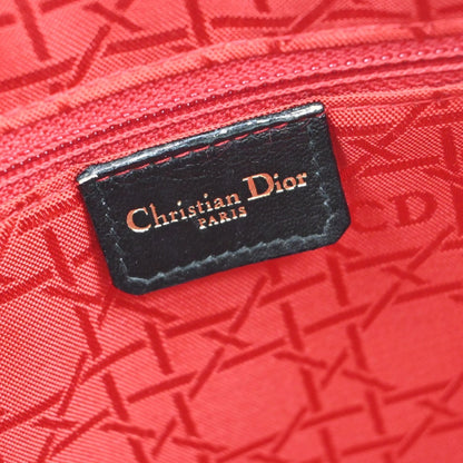 Christian Dior Vintage Lady Dior Bag Cannage Quilt Lambskin, BLACK, LEATHER, Handbag
