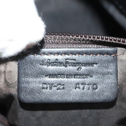 Salvatore Ferragamo Vala Handbag Leather, BLACK, LEATHER, Handbag