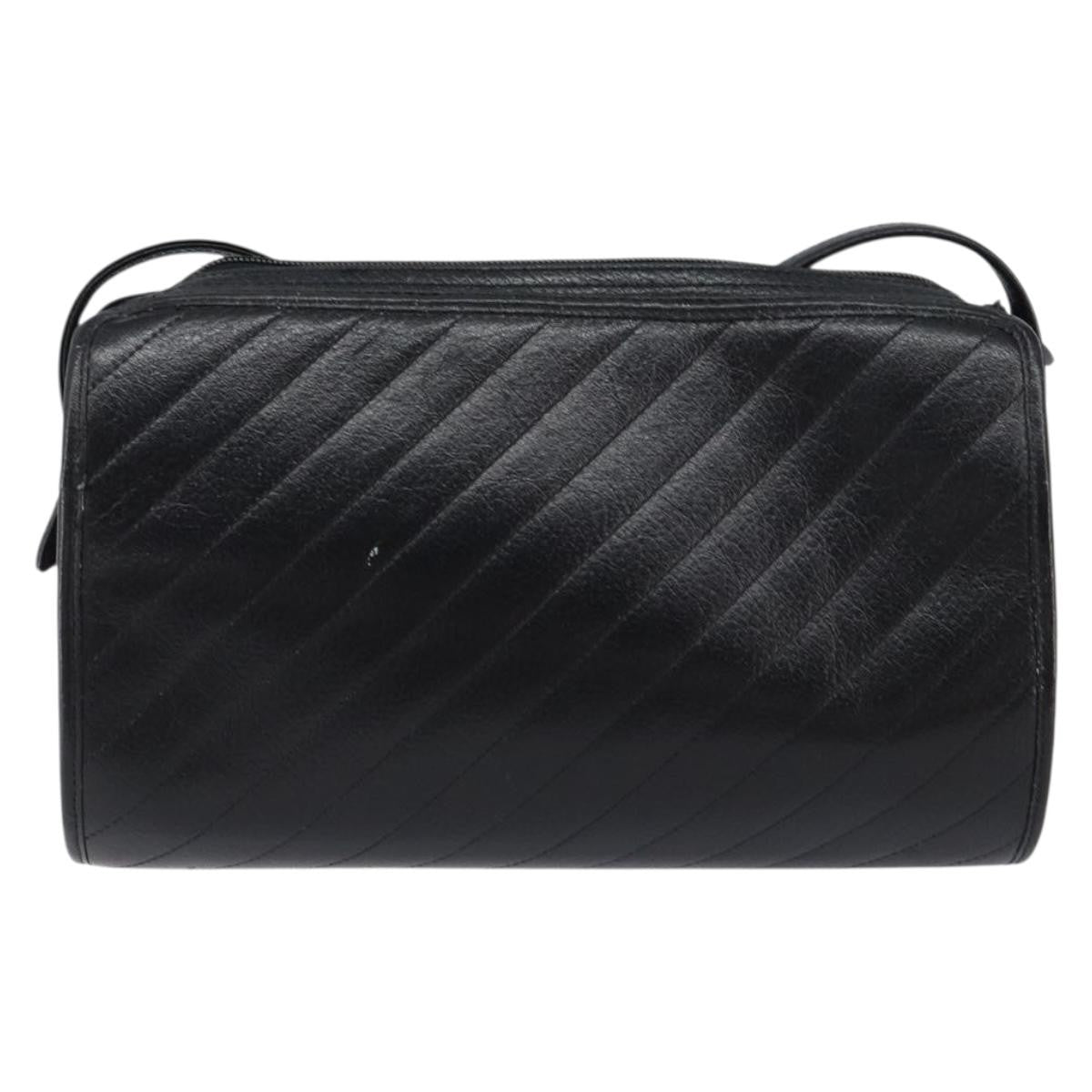 Christian Dior Vintage Shoulder Bag Leather, BLACK, LEATHER, Shoulder bag