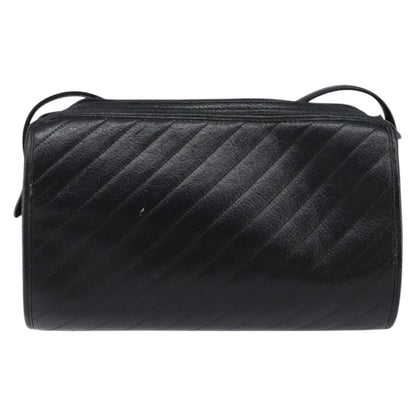 Christian Dior Vintage Shoulder Bag Leather, BLACK, LEATHER, Shoulder bag