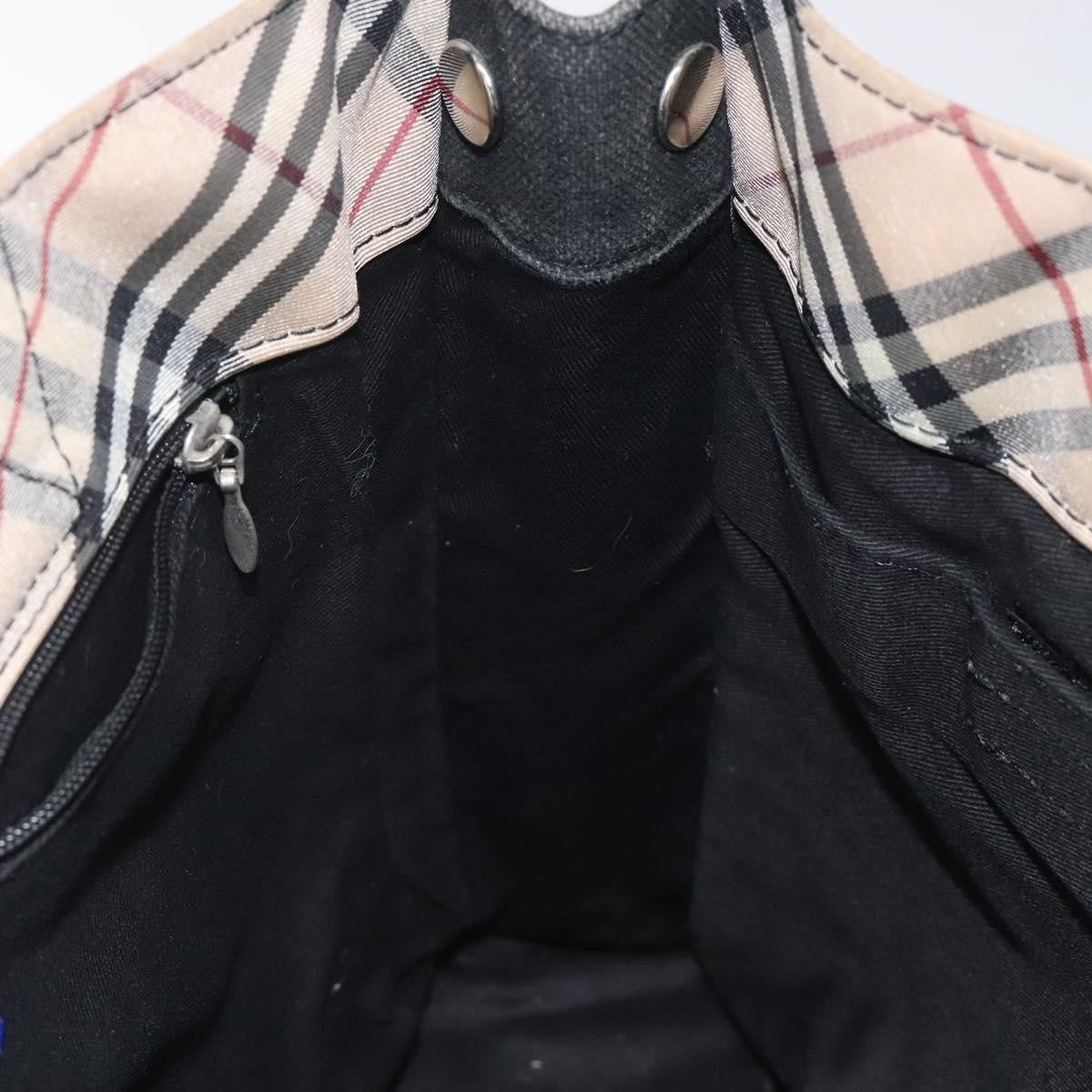 Burberry Nova Check Tote canvas check pattern, BLACK, CANVAS, Tote bag