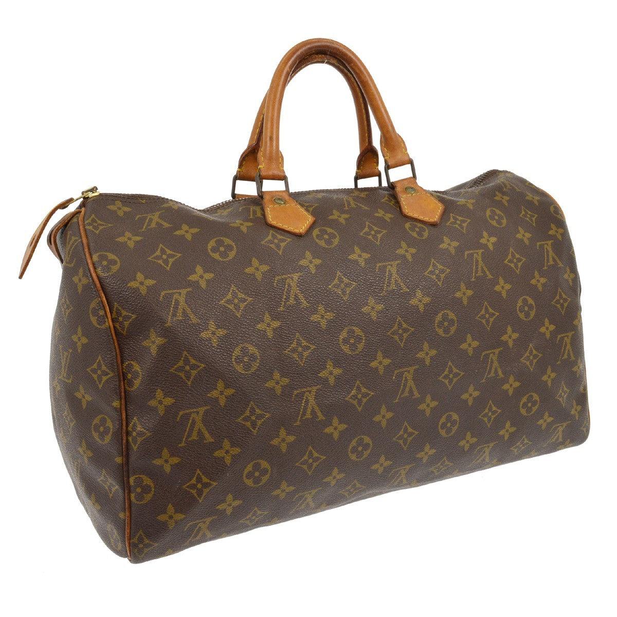 Louis Vuitton Speedy Handbag Monogram Canvas, BROWN, CANVAS, Handbag