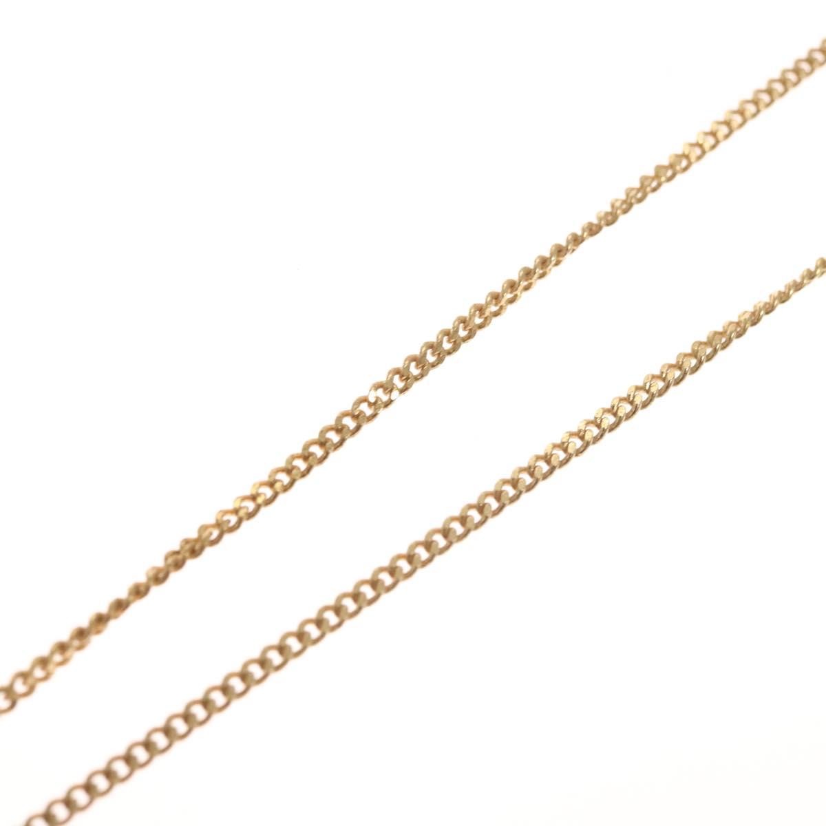 Christian Dior CD Pendant Necklace Metal, GOLD, METAL, Necklace