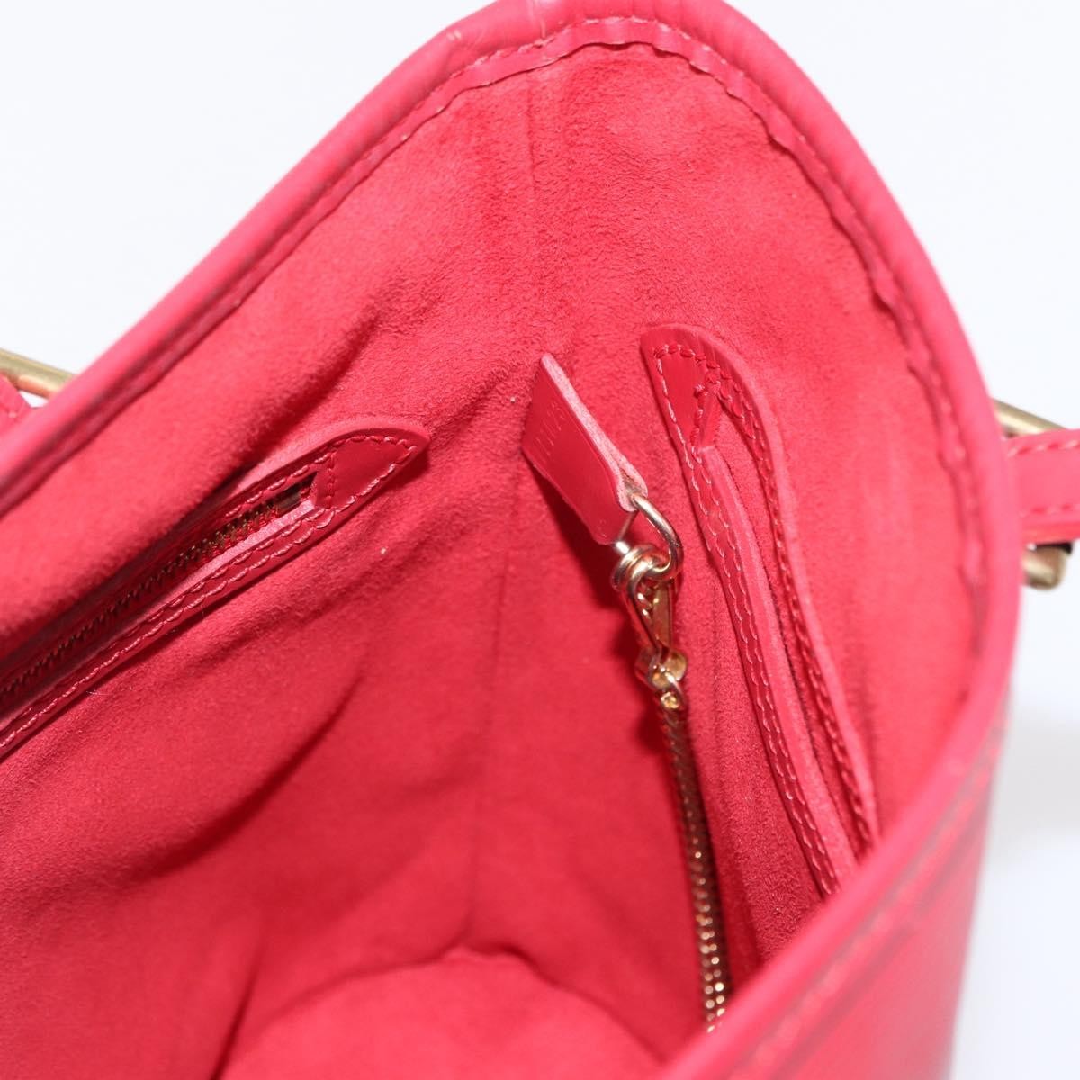Louis Vuitton Bucket Bag Epi Leather, RED, LEATHER, Shoulder bag