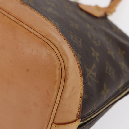 Louis Vuitton Alma Handbag Monogram Canvas, BROWN, CANVAS, Handbag