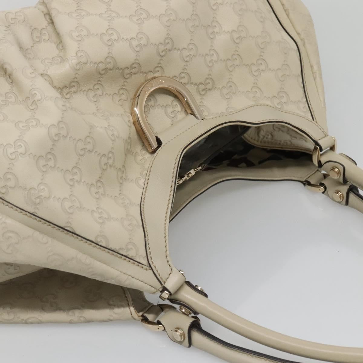 Gucci D-Ring Tote Guccissima Leather, WHITE, LEATHER, Tote bag