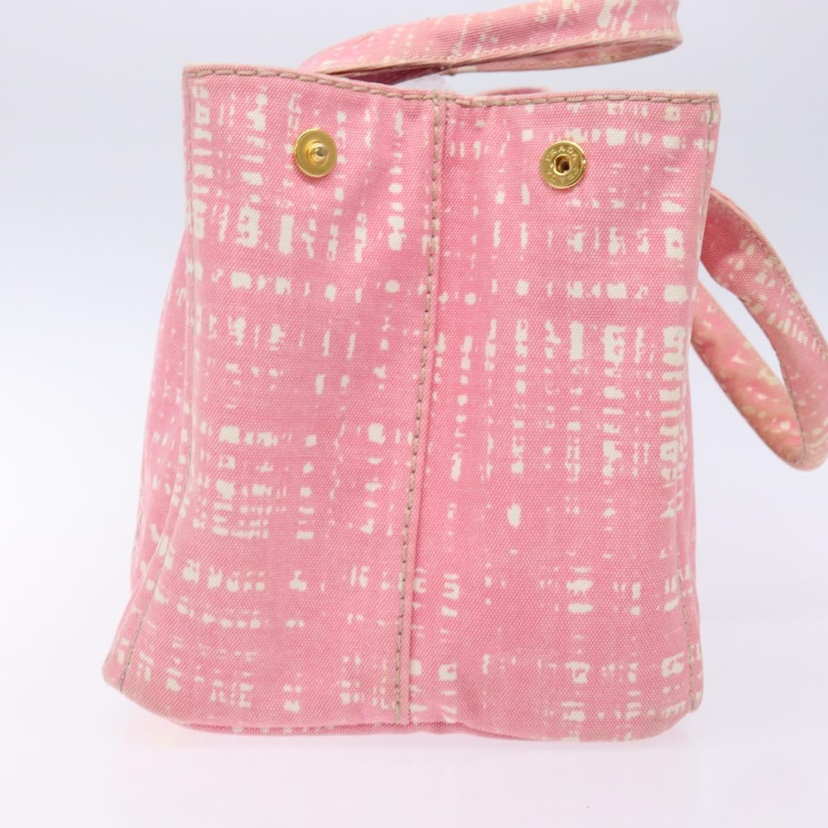 Prada Canapa Open Tote Canvas, PINK, CANVAS, Tote bag