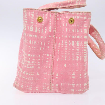 Prada Canapa Open Tote Canvas, PINK, CANVAS, Tote bag