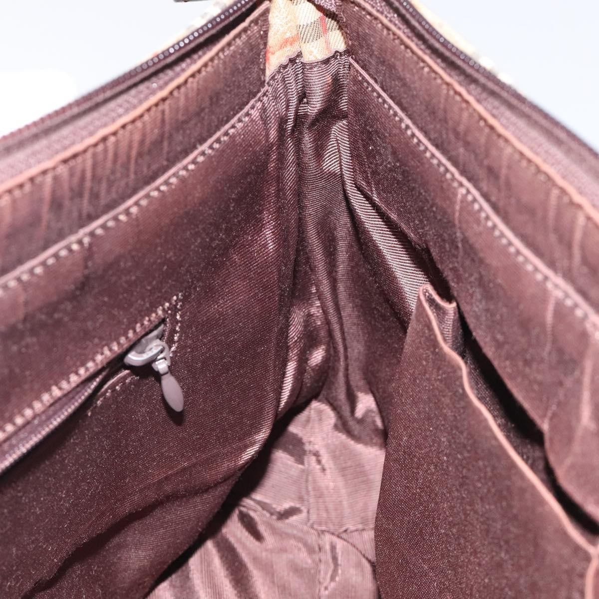 Burberry Nova Check Handbag Nova Check Canvas and leather, BEIGE, CANVAS, Handbag