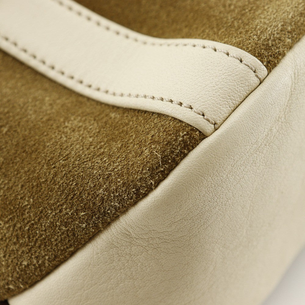 Loewe Anagram Shoulder Bag Suede, BROWN, SUEDE, Shoulder bag