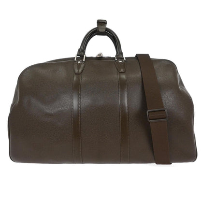 Louis Vuitton Kendall Handbag Taiga Leather, BROWN, LEATHER, Travel bag