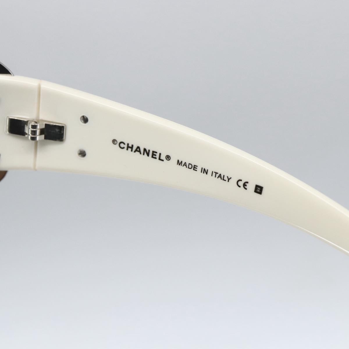 Chanel Logo CC Sunglasses Metal, WHITE, METAL, Sunglasse